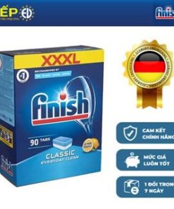 [Chính Hãng] Viên Rửa Chén Bát Finish Classic Hương Chanh - 90 Viên Siêu Tiết Kiệm Cho Máy Rửa Bát